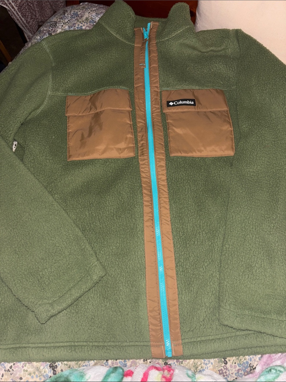Columbia full-zip color block fleece